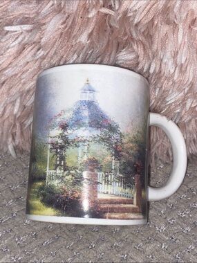Thomas Kinkade - 2005 Collectible With Scenic Gazebo Scene Ceramic Coffee Mug